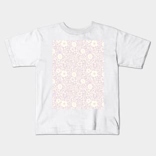 swedish kurbits Scandinavian folkart dala horse traditional vintage rosemaling pastel purple lilac Kids T-Shirt